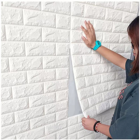 Self-Adhesive Waterproof Wall Wallpaper Sheet (2.3ft × 2.5ft) – Easy DIY Home Decoration