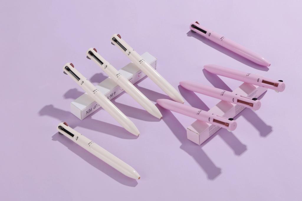 4 In 1 Eyeliner Eyebrow Pencil Contour Pen Long Lasting Waterproof for girls