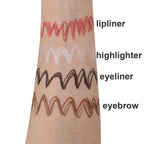 4 In 1 Eyeliner Eyebrow Pencil Contour Pen Long Lasting Waterproof for girls